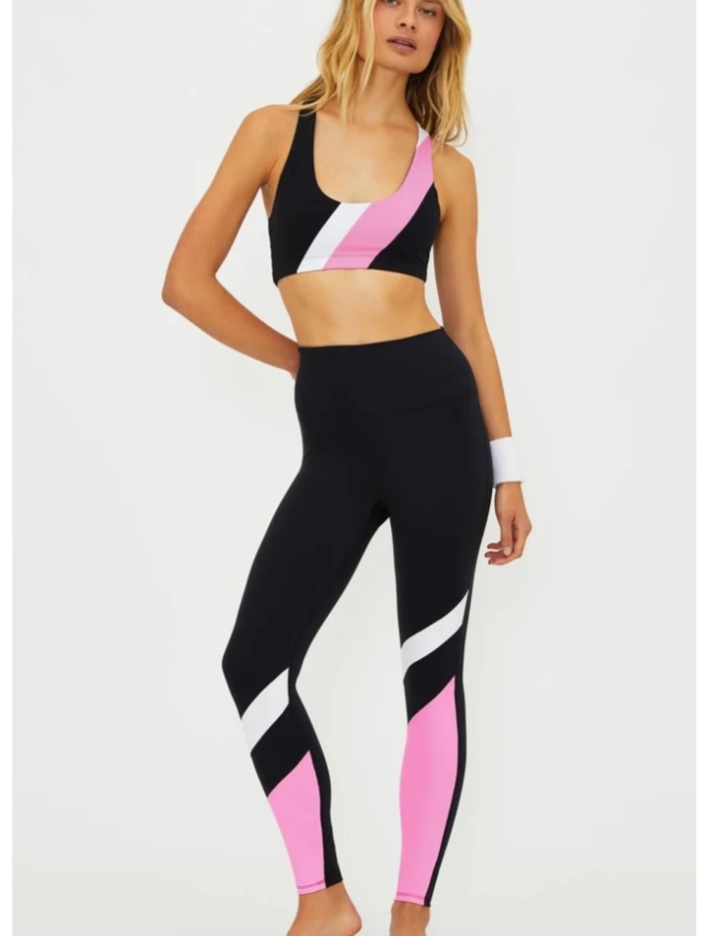 BEACH RIOT Rio Legging Prism Pink & Black